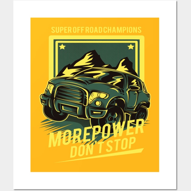 Unstoppable Road Warriors T-shirt Wall Art by PJ INFLUENCER